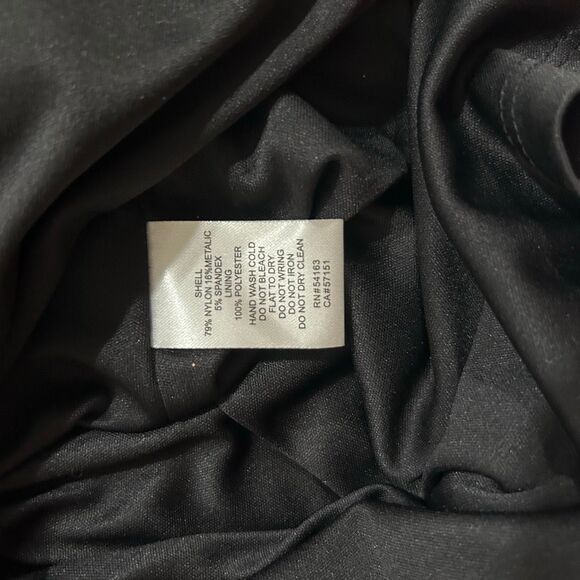 Jessica H Black Multicolor Glitter Dress Size 16 • Long Sleeve Party Cocktail Dr - Picture 4 of 10